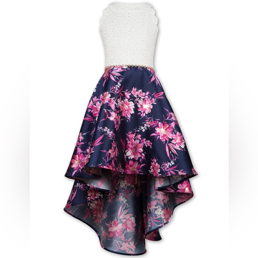 Speechless Big Girls Floral High-Low Social Dress Size 14